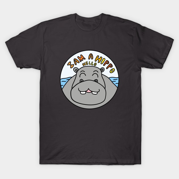 I am a hippopotamus T-Shirt by Andrew Hau